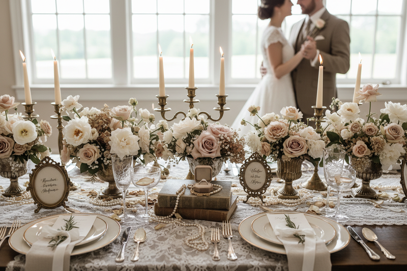 עיצוב חתונה בסגנון וינטאג' - חתונה בסטייל