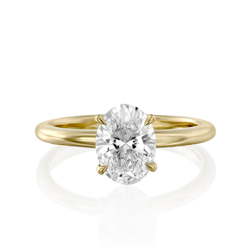 טבעת ארינה מזהב צהוב