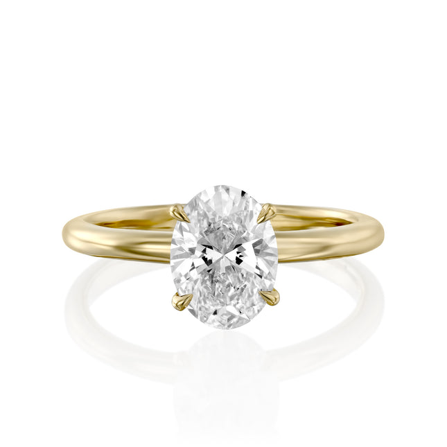 טבעת ארינה מזהב צהוב