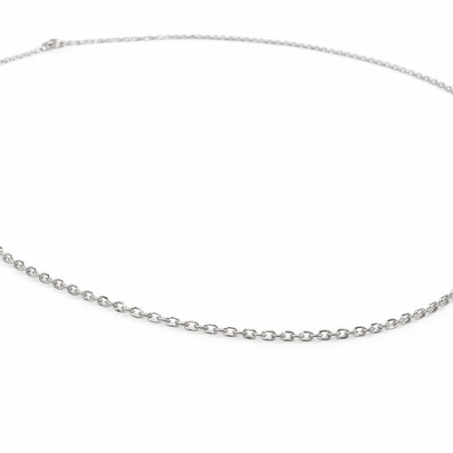 שרשרת אנקר מזהב לבן וצהוב בעיצוב קלאסי עם חוליות