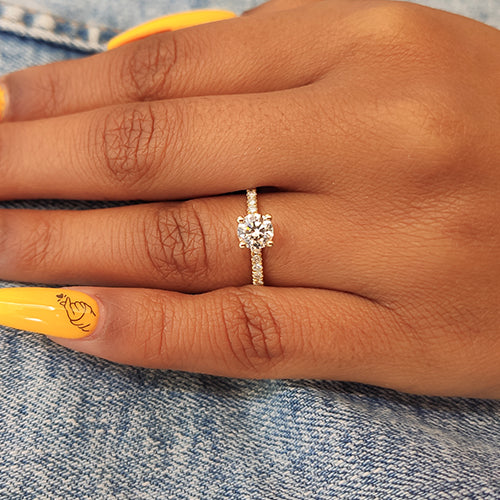 טבעת יהלומים "קרול"