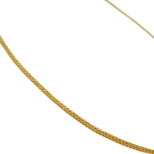 שרשרת קלאסית מזהב (דגם ספיגה) 14 קראט בעיצוב עדין ואלגנטי