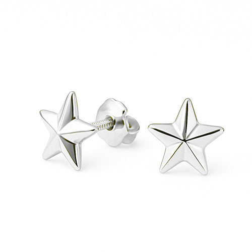 עגילי כוכב לילדות מזהב בעיצוב שמימי וזוהר