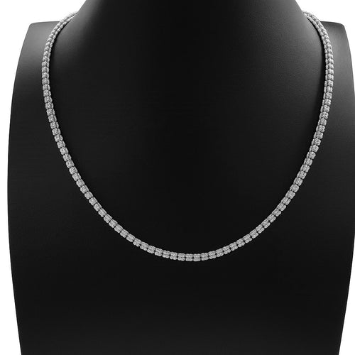 שרשרת אייס ICE מזהב צהוב 14 קראט עם חריטה יהלומית וברק מרהיב