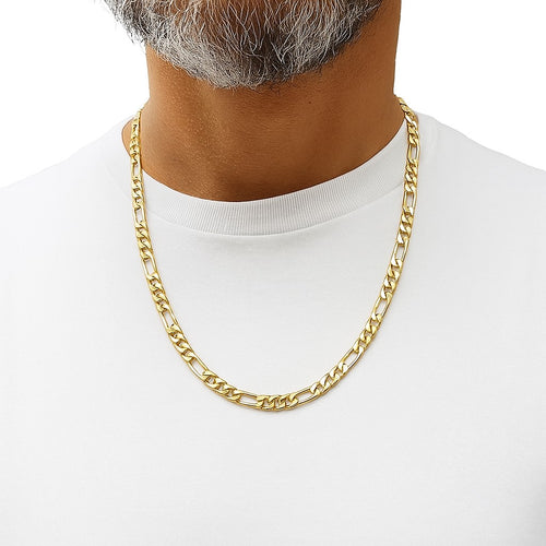 שרשרת גורמט פיגארו מזהב צהוב 14 קראט בעיצוב יוקרתי ומודרני