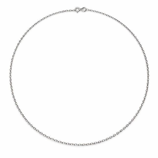 שרשרת אנקר מזהב לבן וצהוב בעיצוב קלאסי עם חוליות