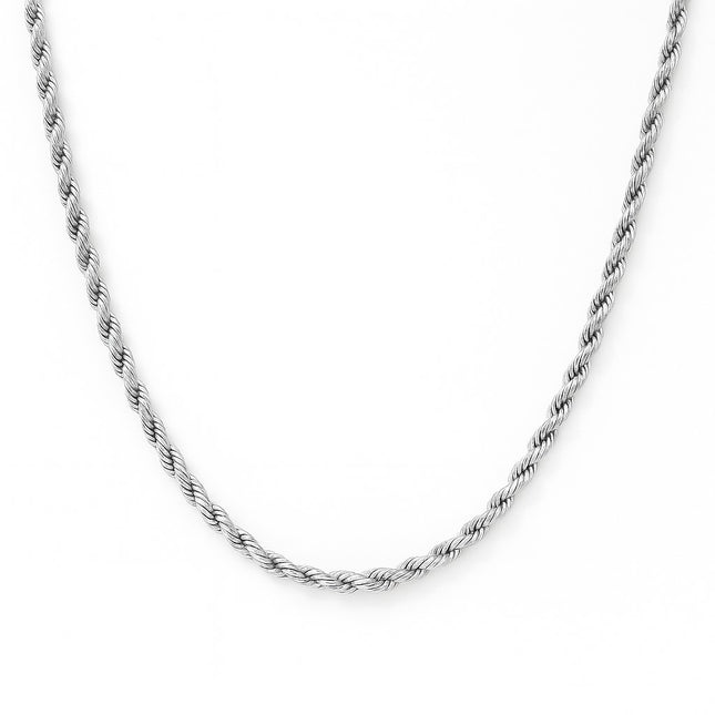 שרשרת חבל מזהב 14 קראט בעיצוב אלגנטי לגבר במראה עדכני