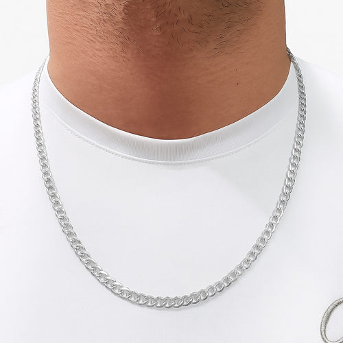 שרשרת זהב צהוב 14K בעיצוב קלאסי יוקרתי לגבר עם ברק מרשים