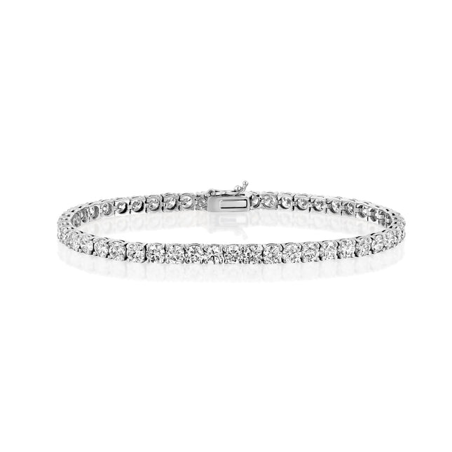 צמיד טניס לגבר מזהב לבן או צהוב משובץ יהלומי מעבדה