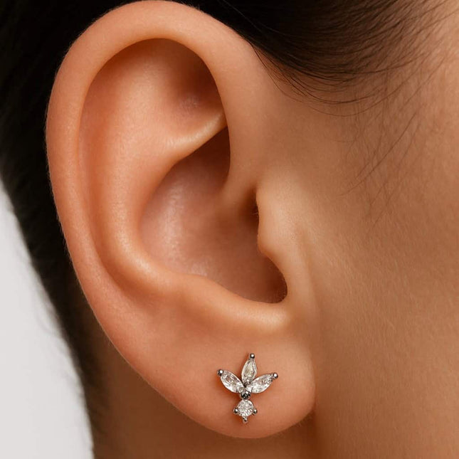 עגיל פירסינג יהלום (בודד) מרקיזה