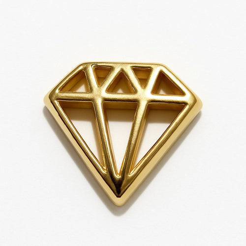 עגיל פירסינג בודד מזהב בצורת יהלום לעיצוב מוקפד ונוכחות עדינה