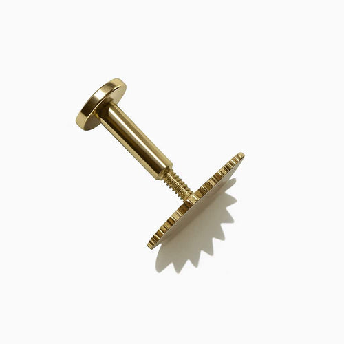 עגיל הליקס (בודד) זהב בצורת עין עם ריסים יוקרתי ייחודי