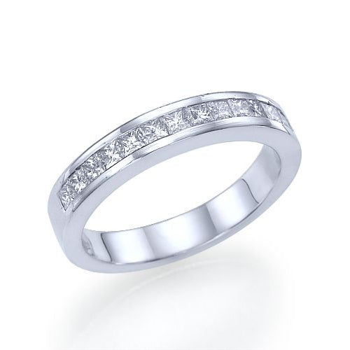 טבעת יהלומים זהב לבן "פאולה" פרינסס