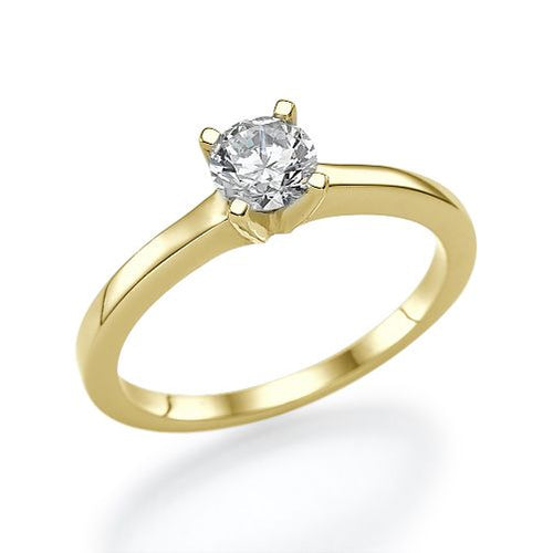 טבעת אירוסין זהב צהוב "טניה"