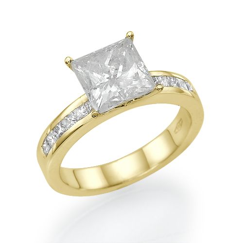 טבעת אירוסין קיסר זהב צהוב