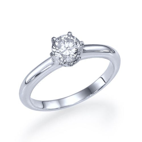 טבעת אירוסין סוליטר "נאדין" משובצת ביהלום