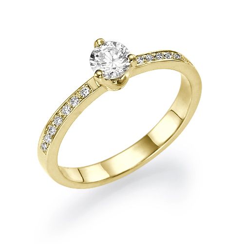 טבעת אירוסין זהב "אמה"