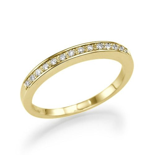 טבעת אירוסין זהב צהוב "גסיקה"