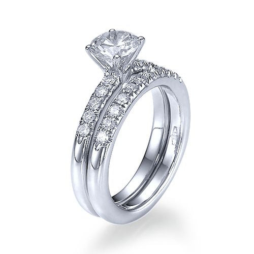 סט ניקי טבעות אירוסין זהב לבן