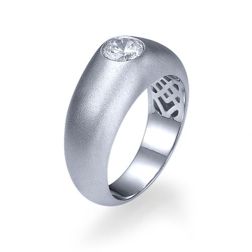 טבעת אירוסין זהב לבן "אריקה"