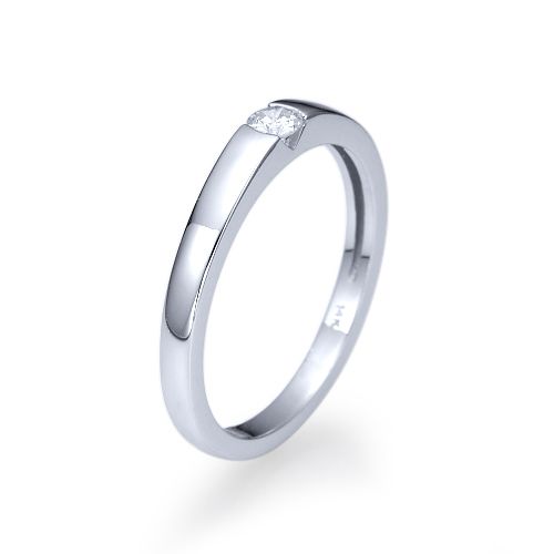 טבעת אירוסין זהב לבן "נטאשה"