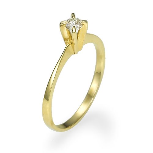 טבעת אירוסין זהב צהוב "מלאני"