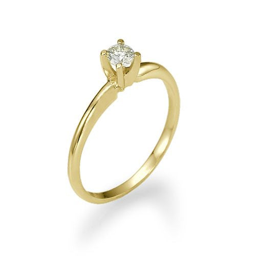 טבעת אירוסין זהב צהוב "רוז"