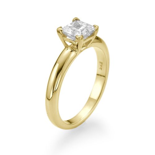 טבעת אירוסין סוליטר זהב צהוב איירין