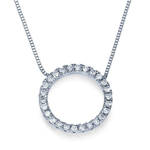 שרשרת מעגל החיים יהלומים משובצת