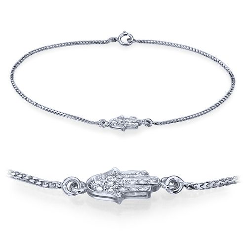 צמיד חמסה זהב ויהלומים במשקל