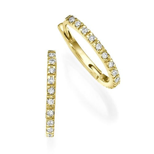 עגילי זהב תלויים