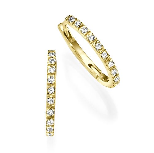 עגילי זהב תלויים