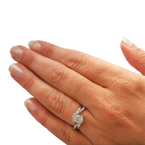 טבעת אירוסין זהב צהוב "טארה"