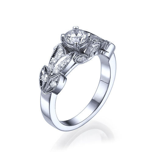 טבעת יהלומים וינטאג' "קיירה"