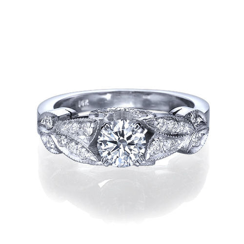 טבעת יהלומים וינטאג' "קיירה"