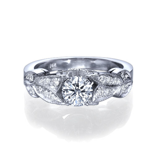 טבעת יהלומים וינטאג' "קיירה"