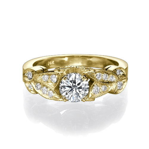 טבעת יהלומים וינטאג' "קיירה"