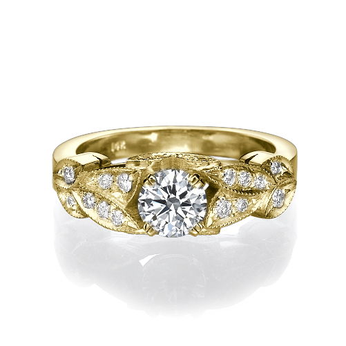 טבעת יהלומים וינטאג' "קיירה"