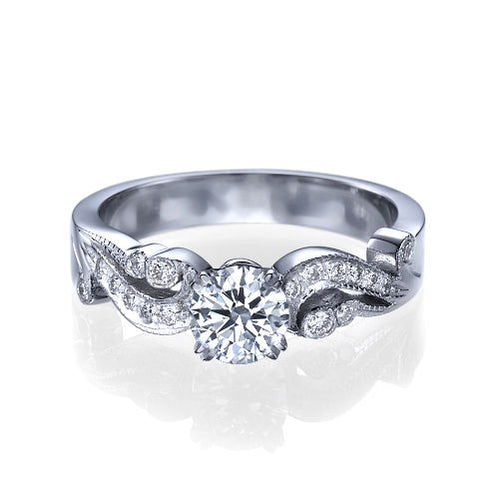 טבעת יהלומים "ג'ני" בעיצוב וינטאג'