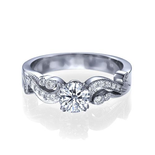 טבעת יהלומים "ג'ני" בעיצוב וינטאג'