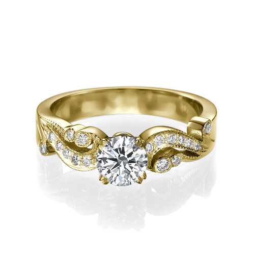 טבעת יהלומים "ג'ני" בעיצוב וינטאג'