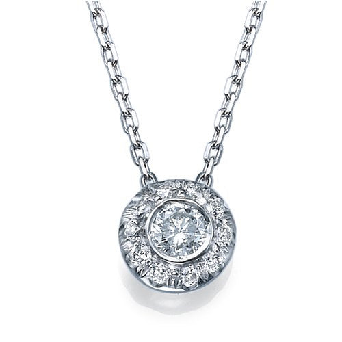 שרשרת יהלומים טבעיים בעיצוב יוקרתי במראה עגול ועדין