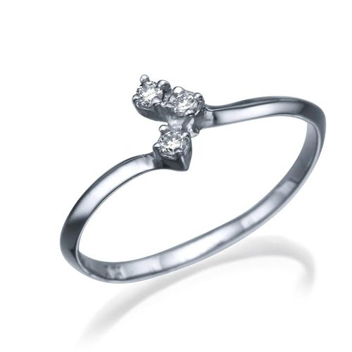 טבעת יהלומים "ברנדה" העשוייה זהב לבן או צהוב