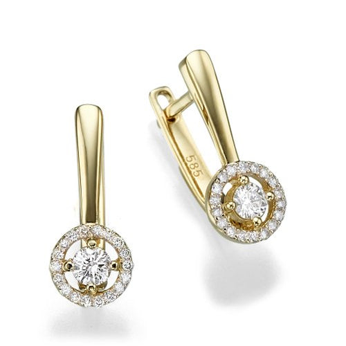 עגילי יהלומים