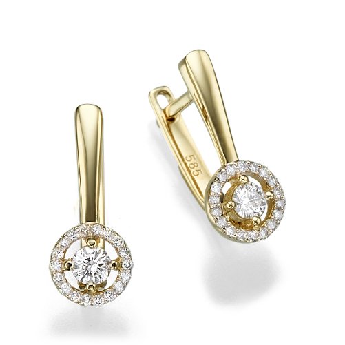 עגילי יהלומים