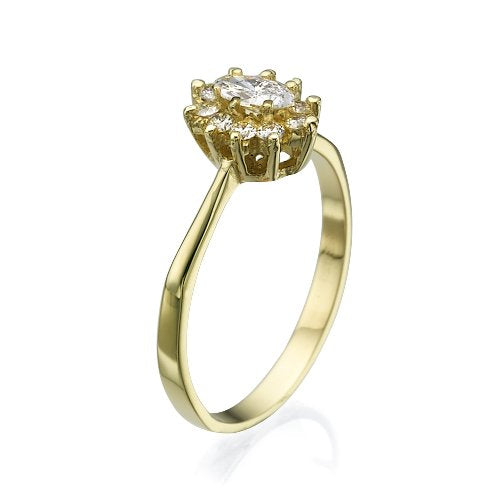 טבעת יהלומים