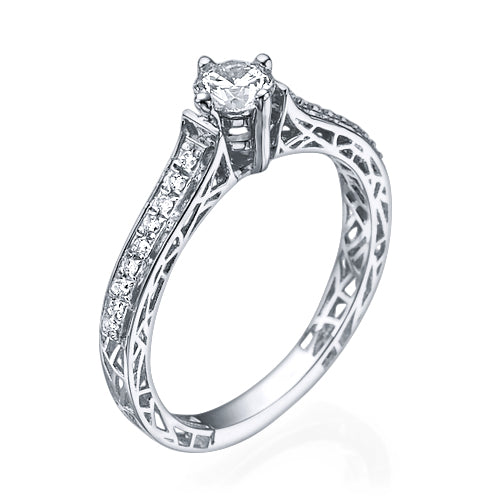 טבעת אירוסין "לונדון משובצת"