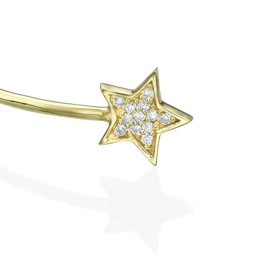 צמיד יהלומים קשיח "כוכב"