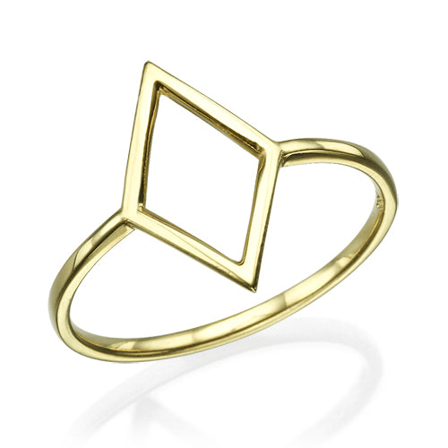 טבעת זהב צהוב "מעויין"