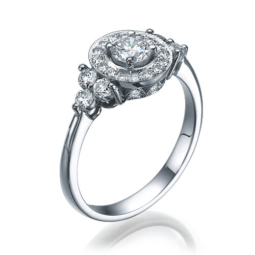 טבעת אירוסין בעיצוב וינטאג ייחודי